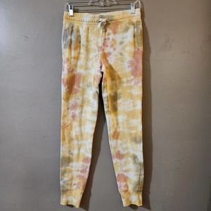 Old Navy Girls Jogger Sweatpants Size XL 14-16 Yellow Tie Dye
